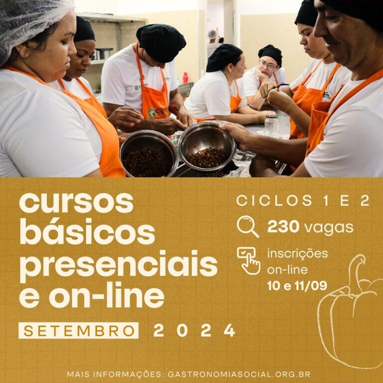 Inscrições – Cursos Básicos – Setembro/2024