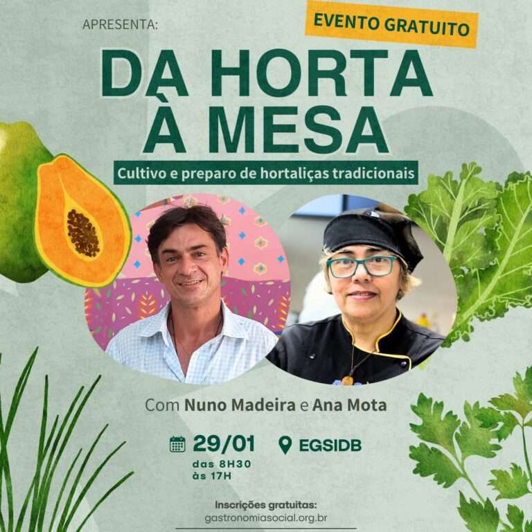 Programa ‘Da horta à mesa’ retorna à Escola de Gastronomia