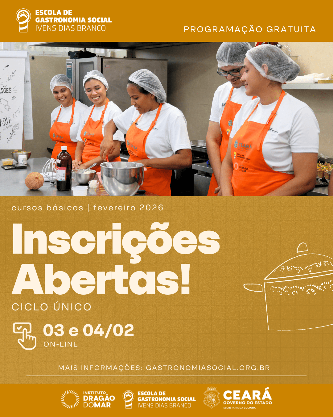INSCRICOES ABERTAS