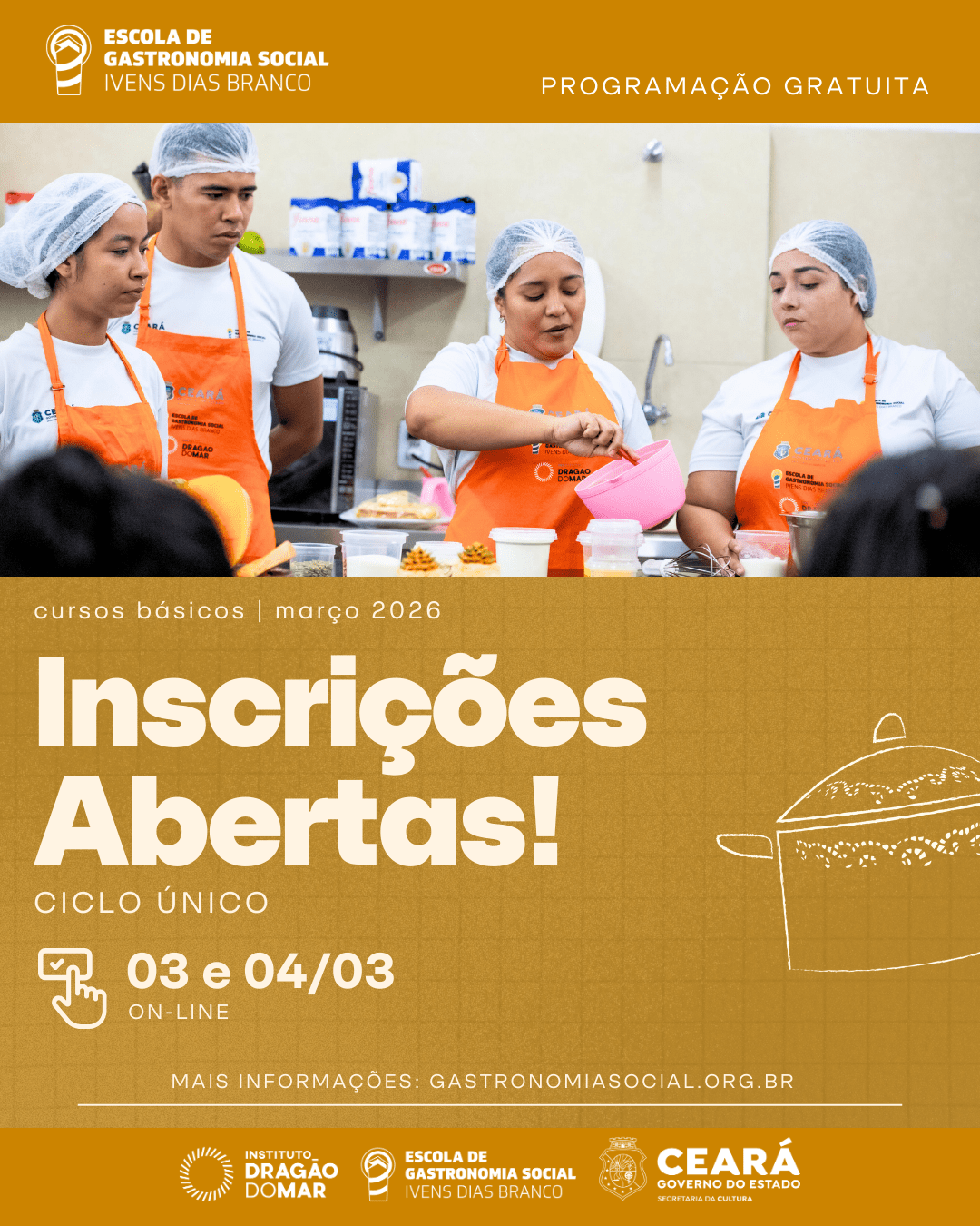 INSCRICOES ABERTAS